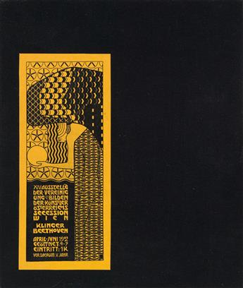 (DESIGN / VIENNA SECESSION.) XIV. Ausstellung der Verinigung Bildender Künstler Österreichs Secession Wien. Klinger, Beethoven. April-J